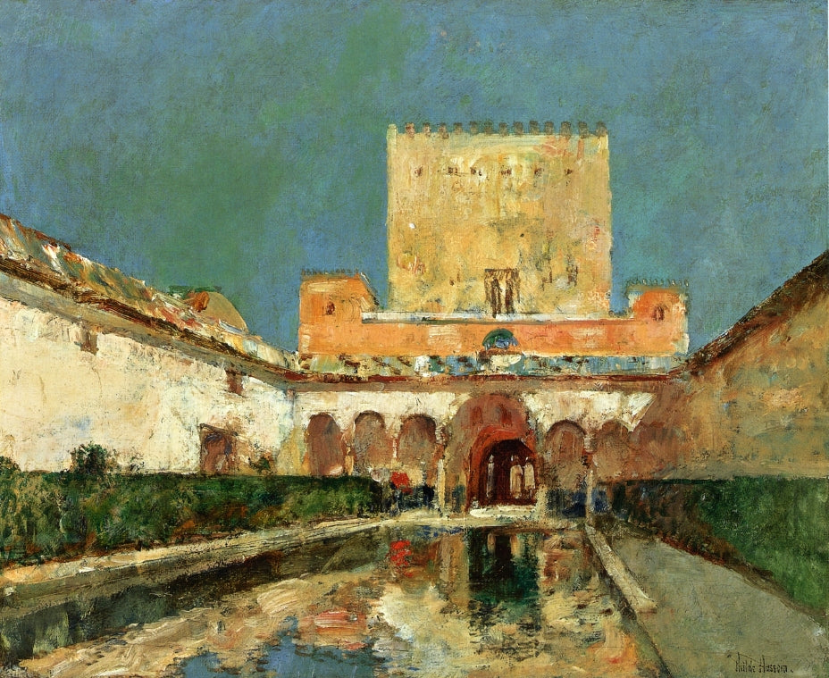 The Alhambra, vintage artwork by Childe Hassam, 12x8" (A4) Poster