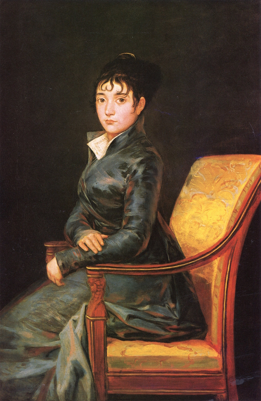 Doña Teresa Sureda, vintage artwork by Francisco de Goya y Lucientes, 12x8" (A4) Poster