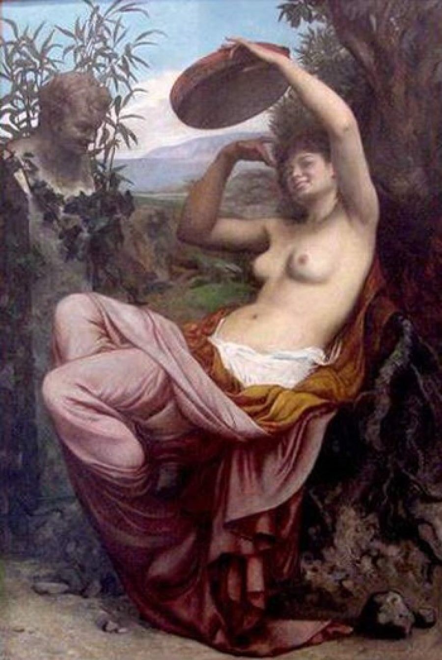 Bacchante by Camille-Felix Bellanger,A3(16x12")Poster
