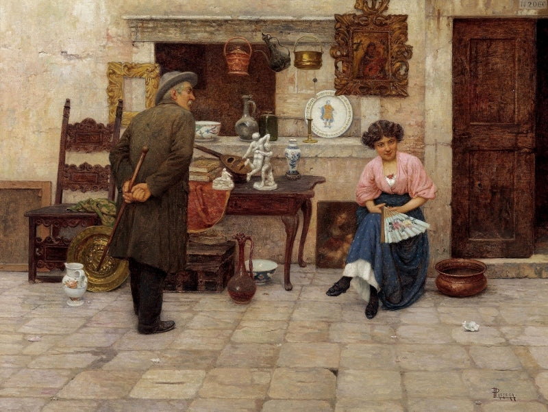 The Art Lovers by Luigi Pastega,A3(16x12")Poster