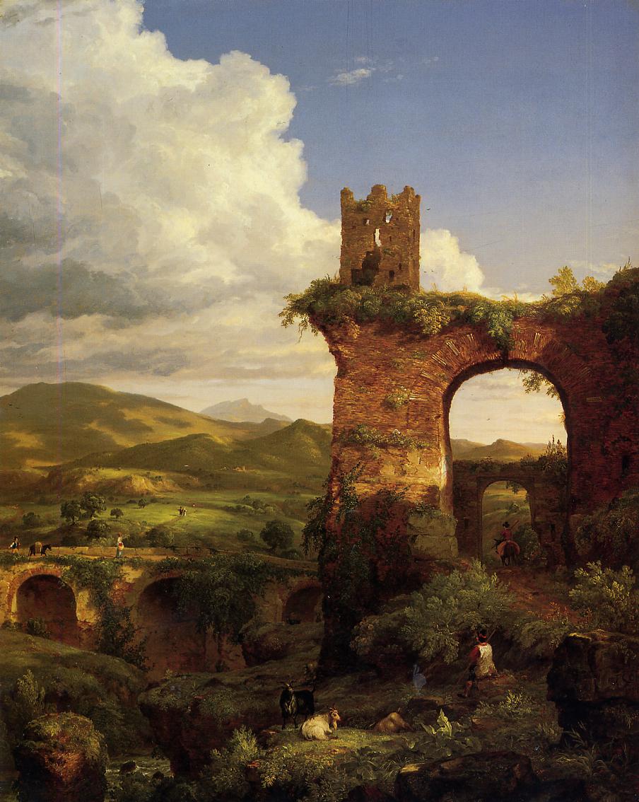 Arch of Nero, vintage artwork by Thomas Cole, A3 (16x12") Poster Print