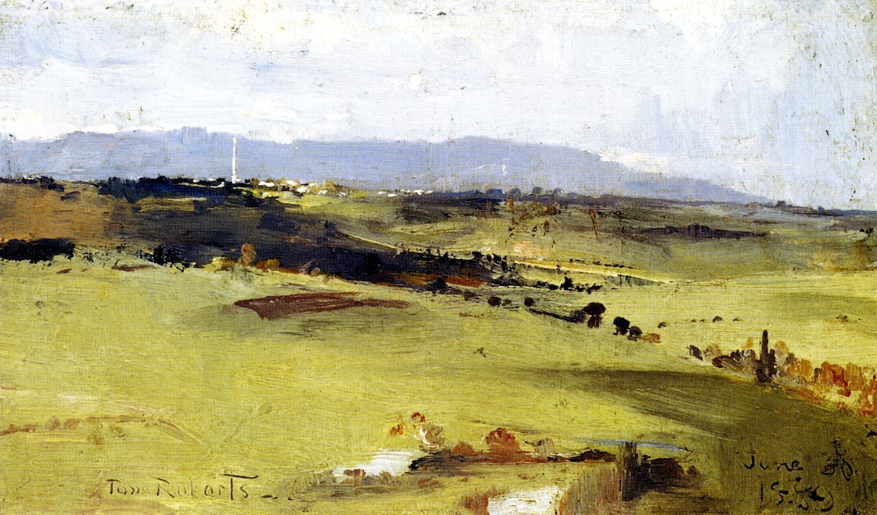 Across to the Dandenongs by Tom Roberts,A3(16x12")Poster