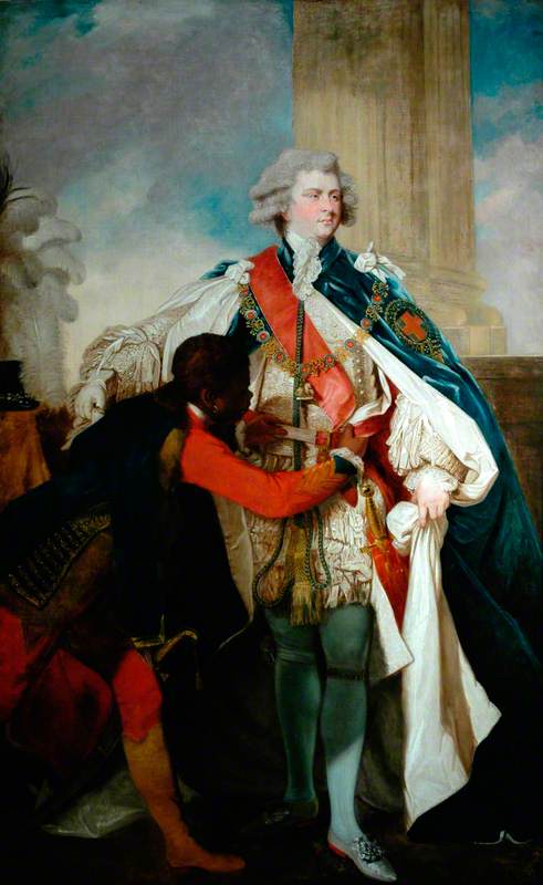 George IV (1762-1830), when Prince of Wales, vintage artwork by John Hoppner, 12x8" (A4) Poster