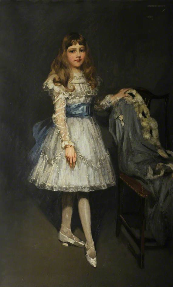 Marion N. Parker, vintage artwork by George Henry, R.A., R.S.A., R.S.W., 12x8" (A4) Poster