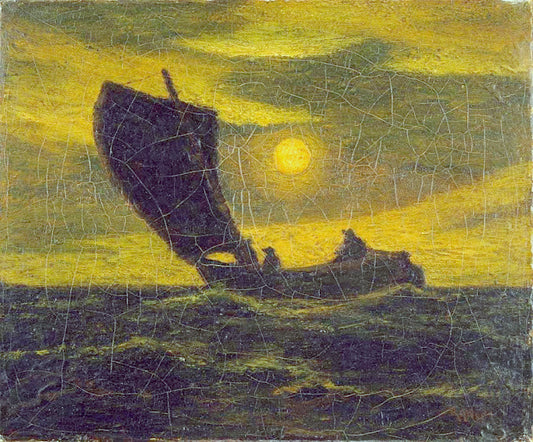 The Toilers of the Sea, vintage artwork by Albert Pinkham Ryder, 12x8" (A4) Poster