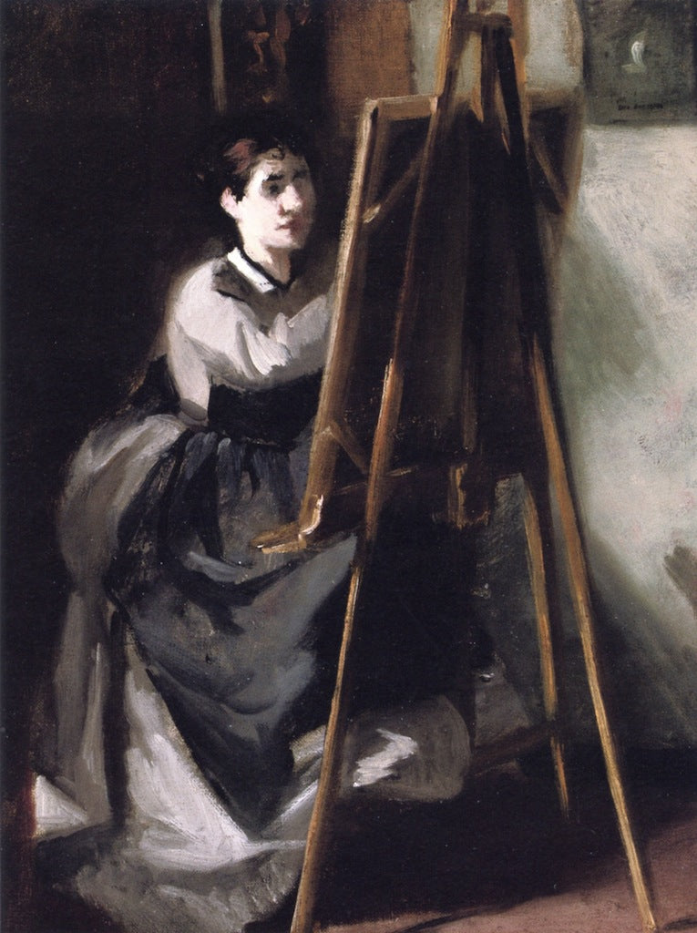 The Young Pupil, vintage artwork by Eva Gonzales, 12x8" (A4) Poster