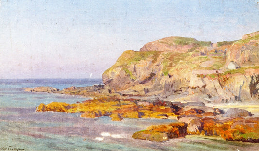 Beton Coastline, vintage artwork by Alexandre Calame, A3 (16x12") Poster Print