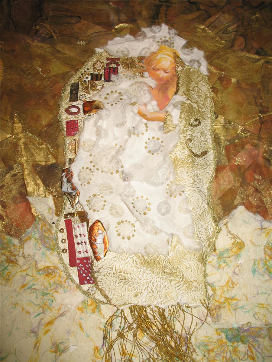 Ode To Klimt, vintage artwork by Gustav Klimt, 12x8" (A4) Poster