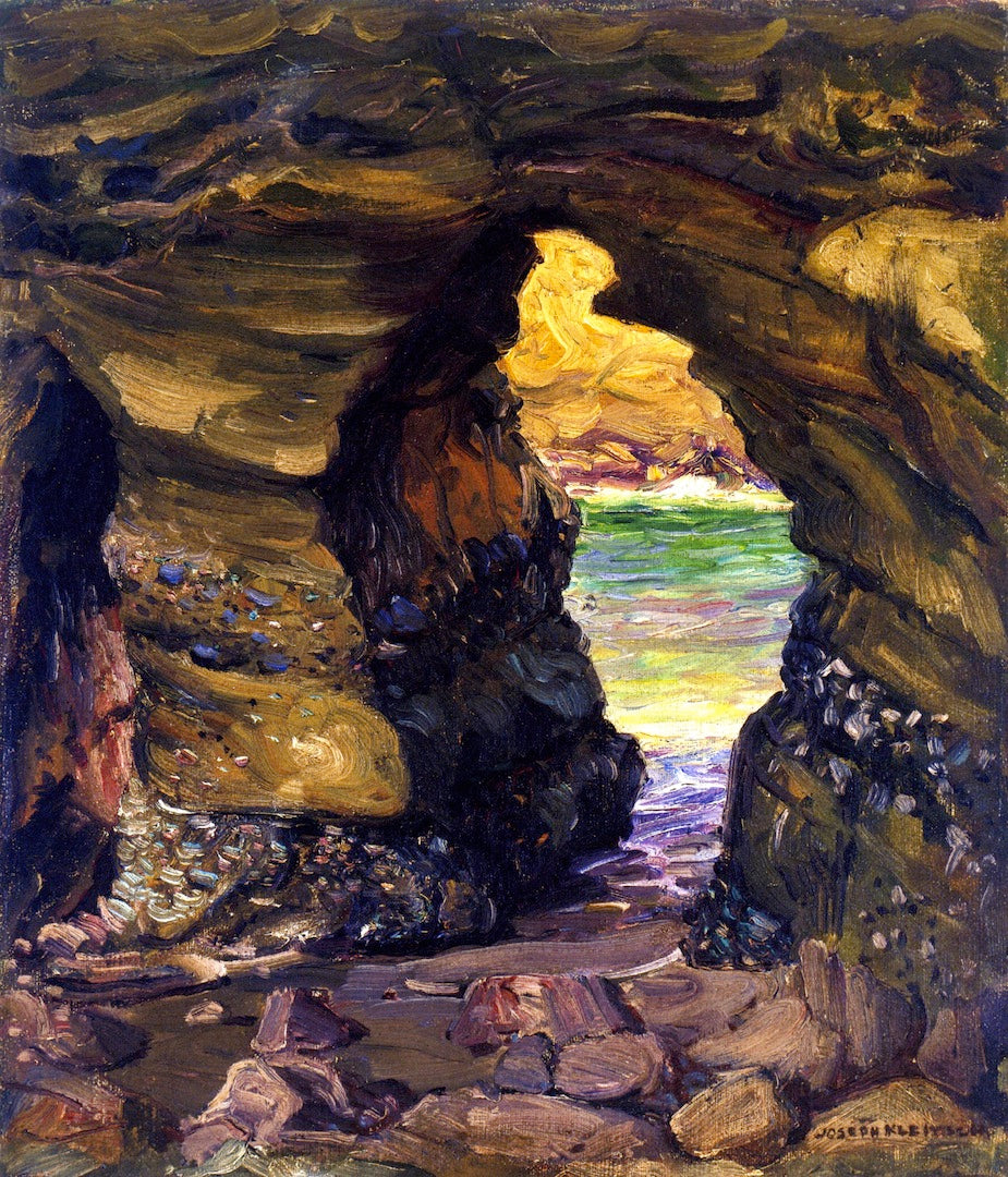 Arch Beach, vintage artwork by Joseph Kleitsch, 12x8" (A4) Poster