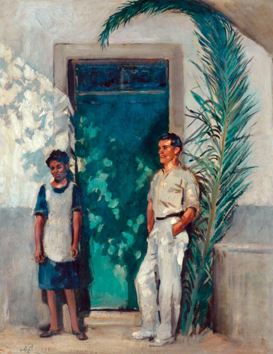 Conversation Piece, Madeira by William Bruce Ellis Ranken,16x12(A3) Poster