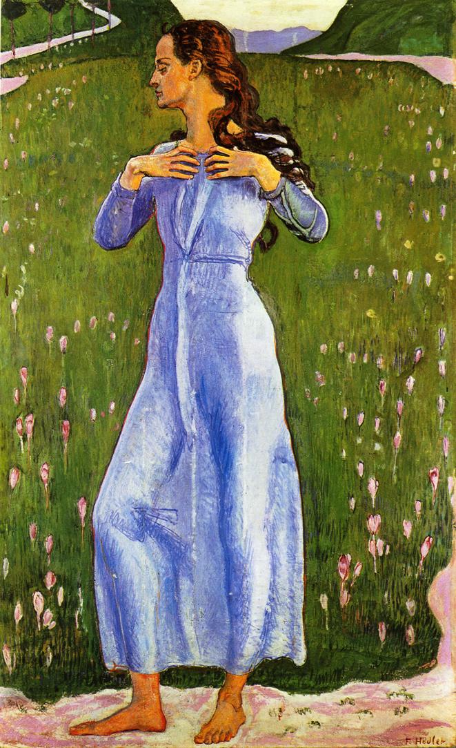Emotion, vintage artwork by Ferdinand Hodler, 12x8" (A4) Poster