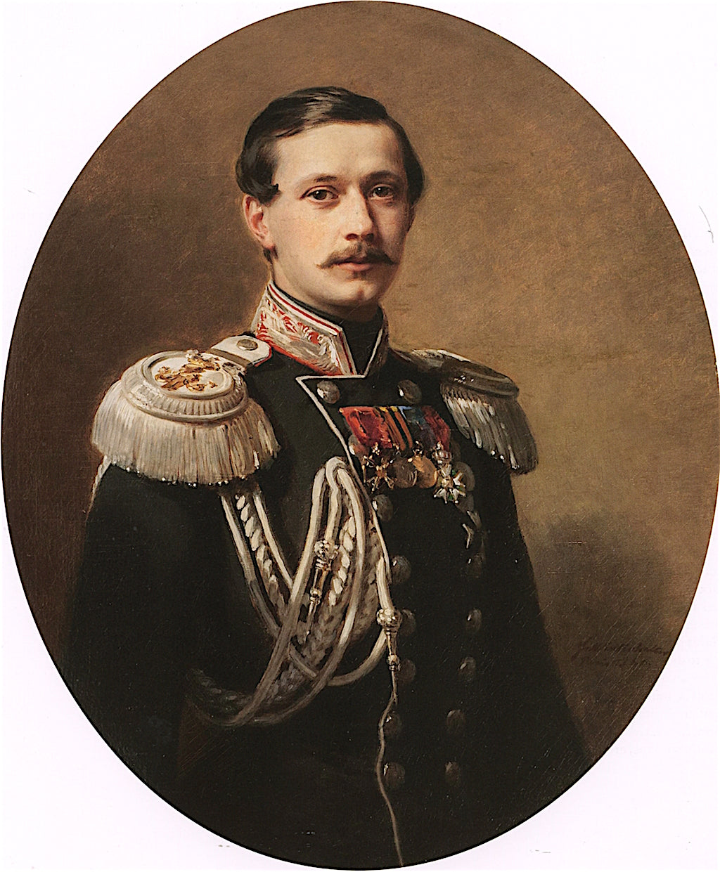 Count Paul Andreievich Shouvaloff, vintage artwork by Franz Xavier Winterhalter, A3 (16x12") Poster Print
