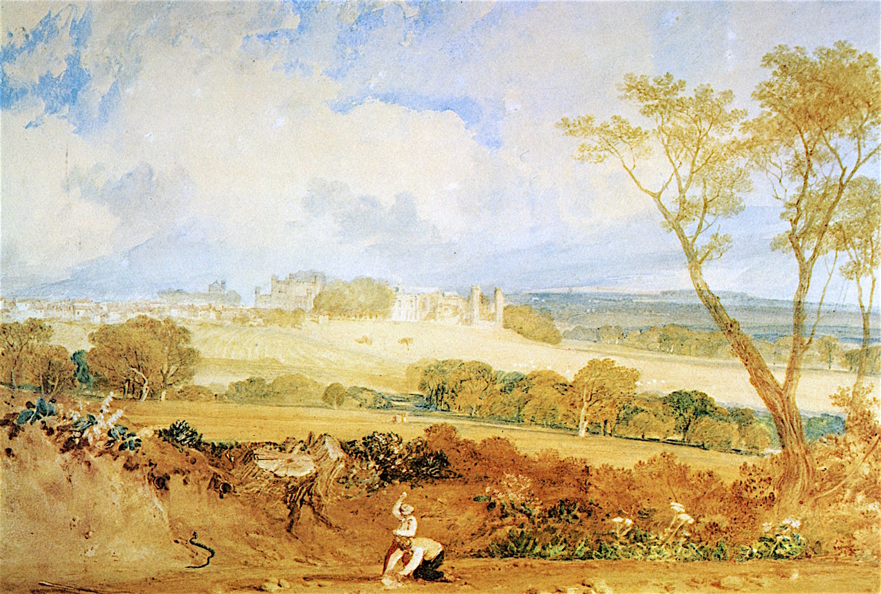 Battle Abbey, vintage artwork by Joseph Mallord William Turner, 12x8" (A4) Poster