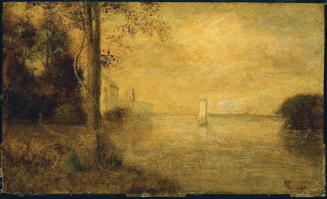 The Golden Hour, vintage artwork by Albert Pinkham Ryder, 12x8" (A4) Poster