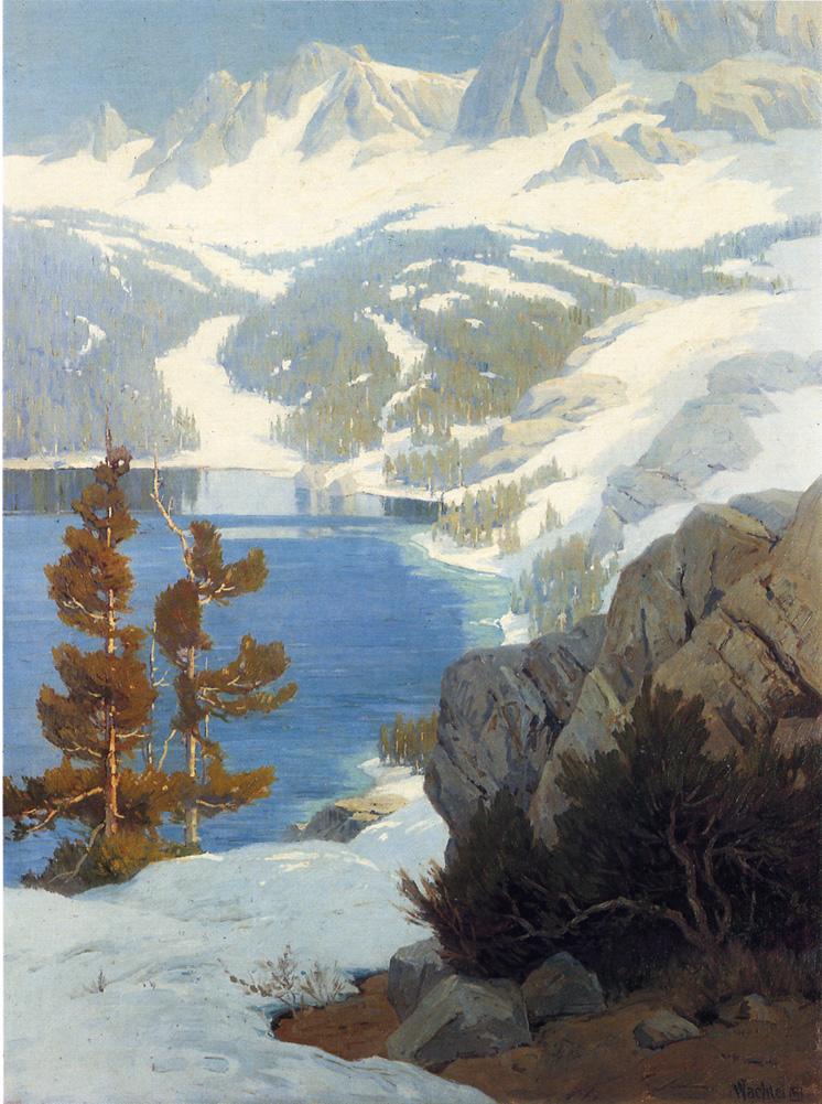 Lake George, Sierra Nevada by Elmer Wachtel,A3(16x12")Poster