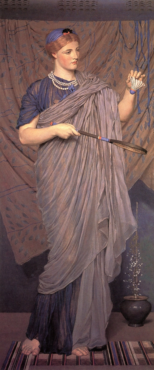 Shuttlecock, vintage artwork by Albert Joseph Moore, A.R.W.S., 12x8" (A4) Poster