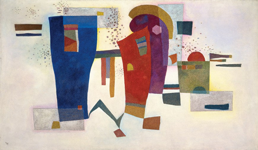 raste accompagne (Accompanied Contrast) by Wassily Kandinsky,A3(16x12")Poster