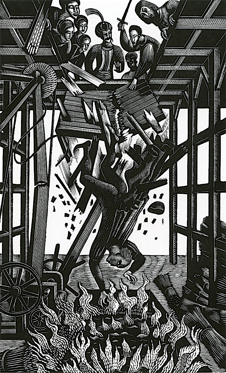 by Christopher Marlowe, vintage artwork by Eric Ravilious, 12x8" (A4) Poster