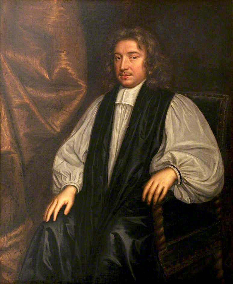 John Wilkins, vintage artwork by Mary Beale, 12x8" (A4) Poster