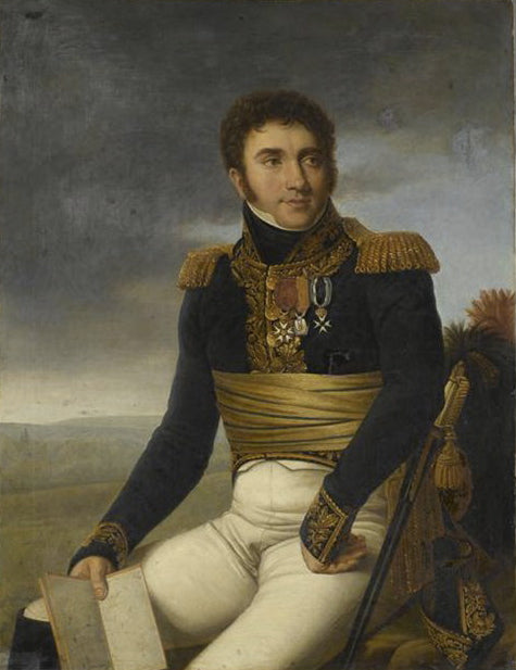 General Jean-Marie-Antoine Defrance, vintage artwork by Henri-François Riesener, 12x8" (A4) Poster