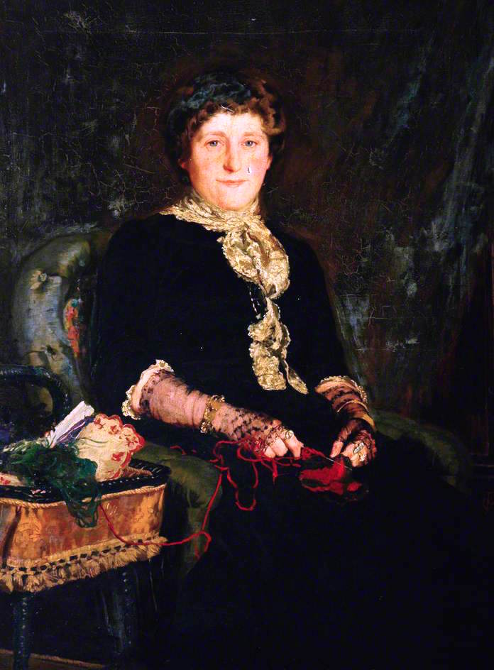 Mrs Rufus Mitchell, vintage artwork by James Charles, 12x8" (A4) Poster