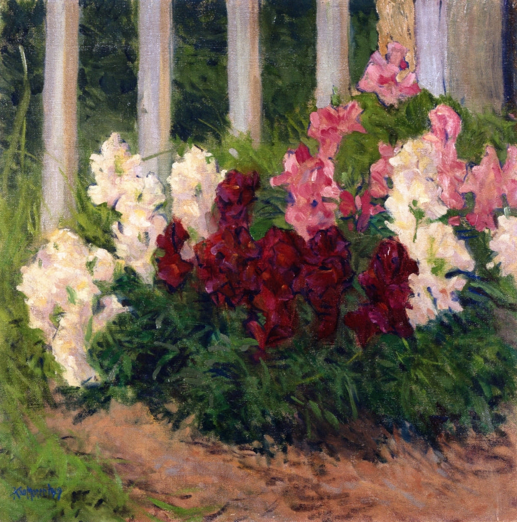 Flowers before a Garden Fence by Koloman Moser,A3(16x12")Poster