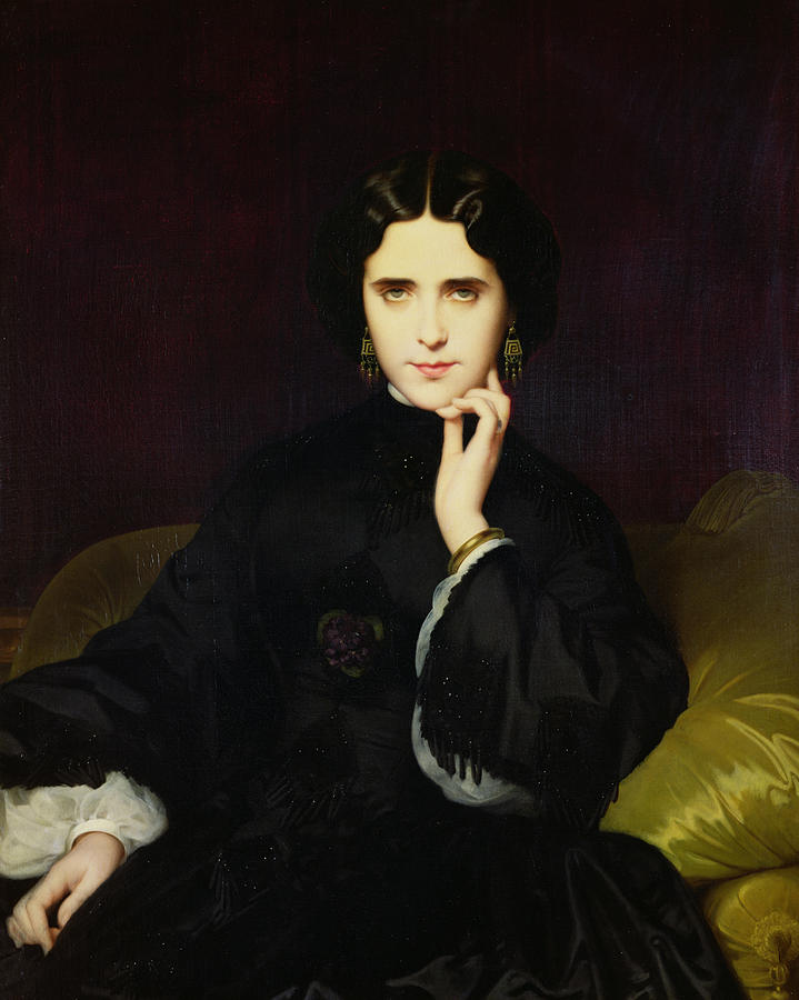 Madame de Loynes, vintage artwork by Eugène-Emmanuel Amaury-Duval, A3 (16x12") Poster Print