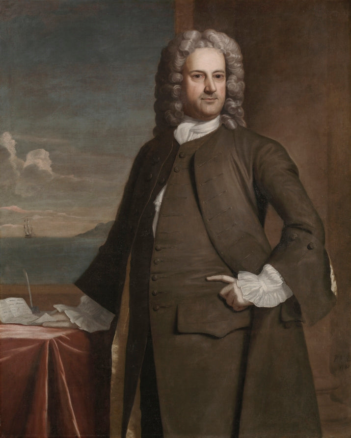 Charles Apthorp, vintage artwork by Robert Feke, 12x8" (A4) Poster