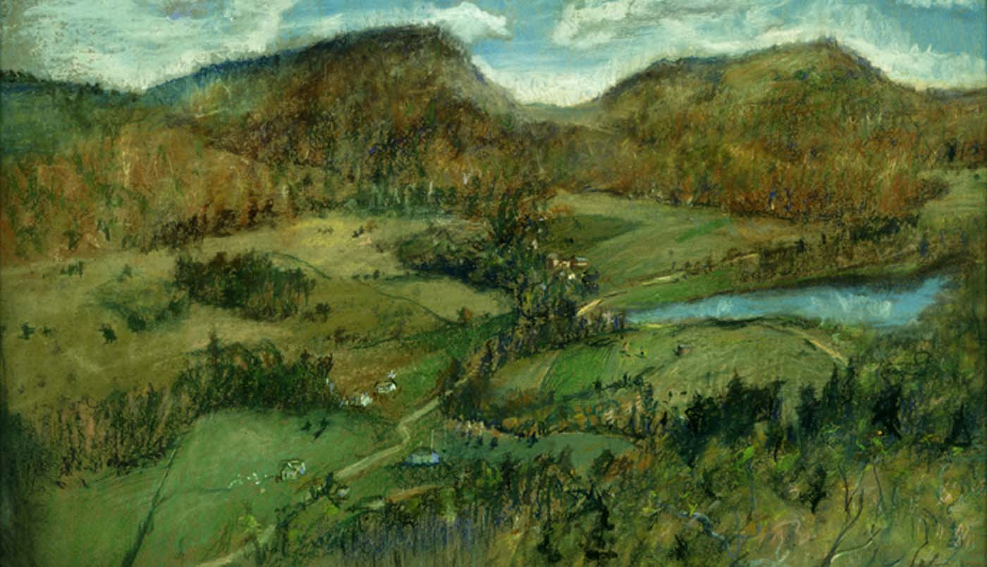 Bar Harbor, vintage artwork by Alice Pike Barney, 12x8" (A4) Poster