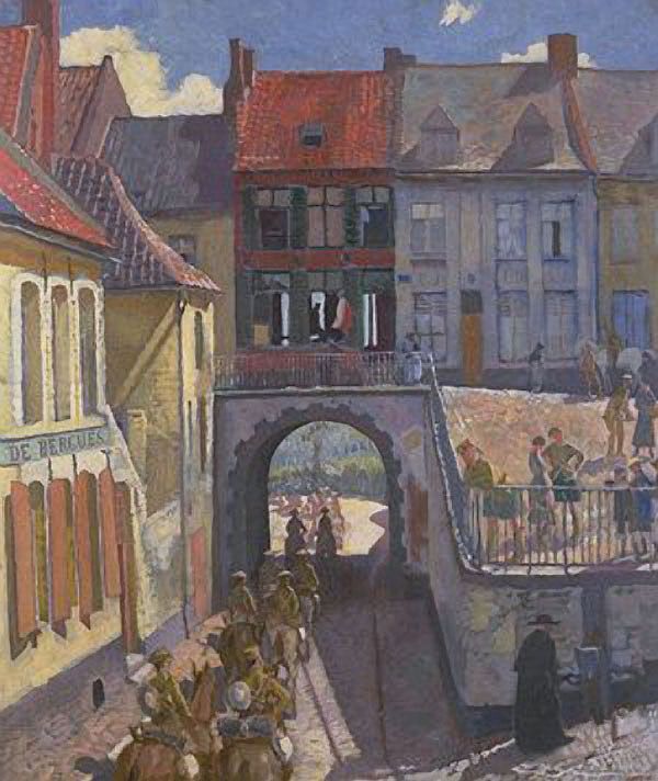 the Ypres Salient, Cassel by Sir William Orpen, R.A., R.H.A.,16x12(A3) Poster