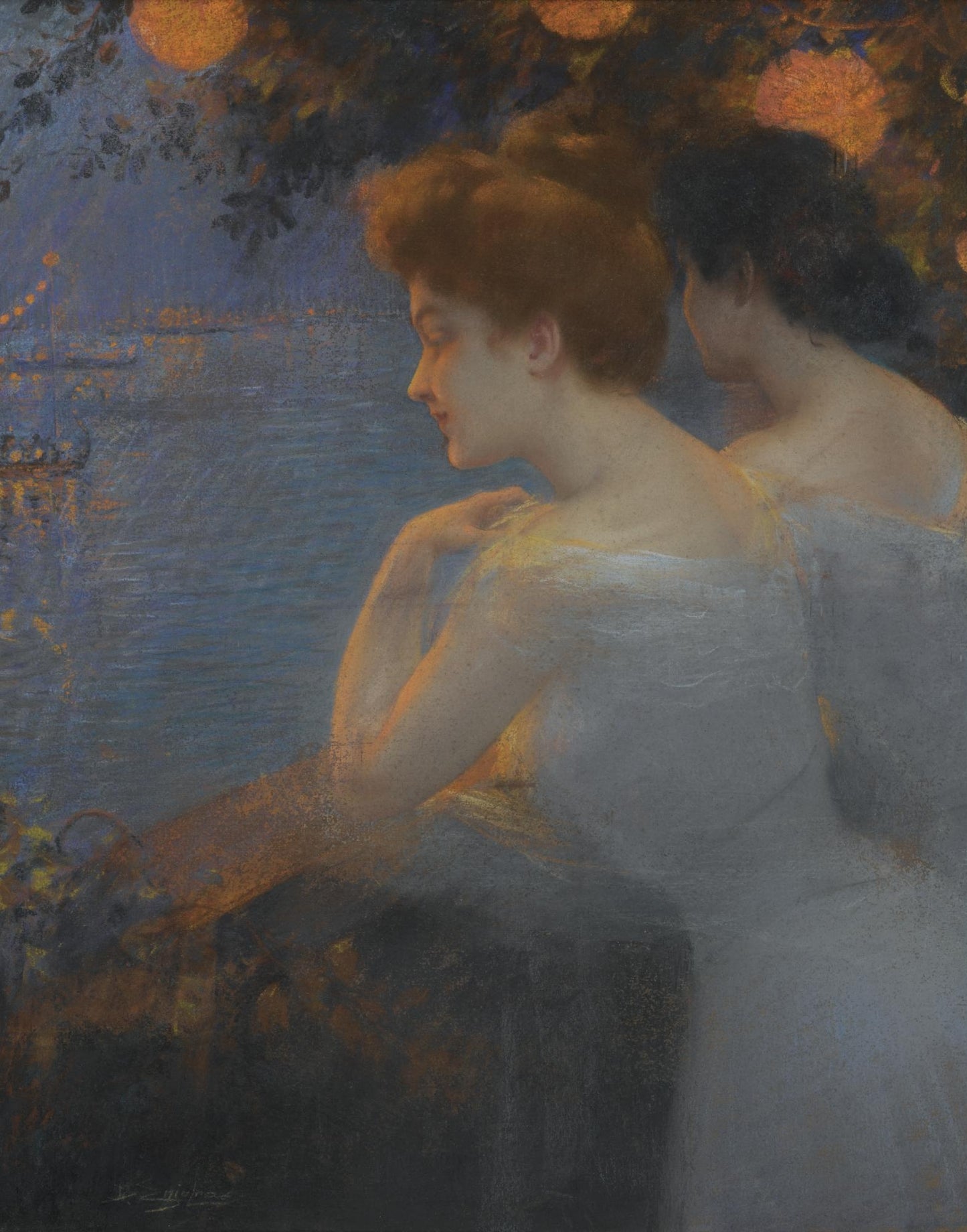 Fete Venitienne, vintage artwork by Delphin Enjolras, 12x8" (A4) Poster