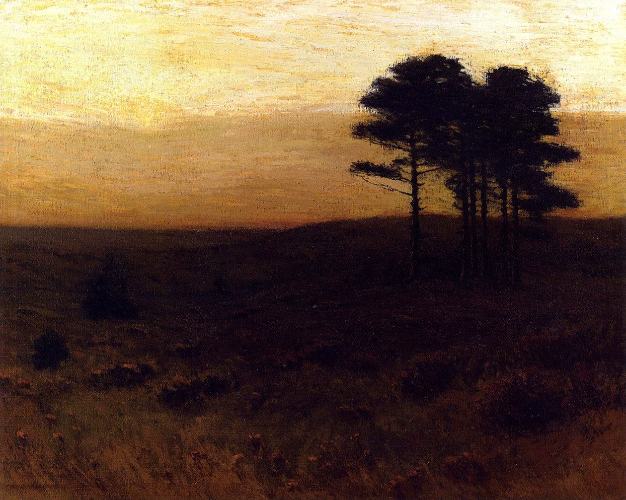 Evening in Connecticut, vintage artwork by Charles Warren Eaton, 12x8" (A4) Poster