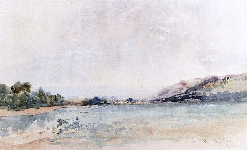 Near San Francisco Bay, vintage artwork by William Keith, 12x8" (A4) Poster