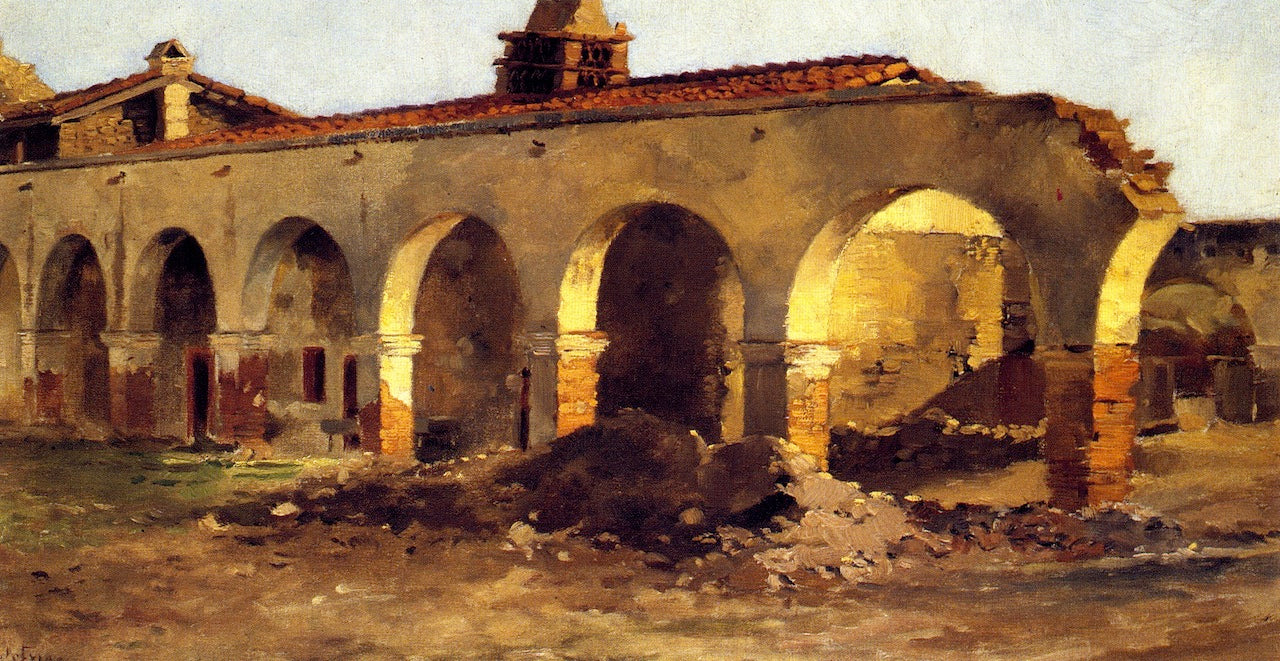 San Juan Capistrano Mission by Charles A. Fries,A3(16x12")Poster