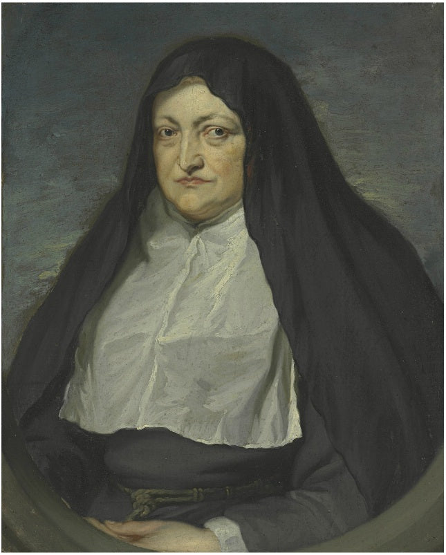 Portrait of Archduchess Isabella Clara Eugenia, vintage artwork by Jan van den Hoecke, 12x8" (A4) Poster