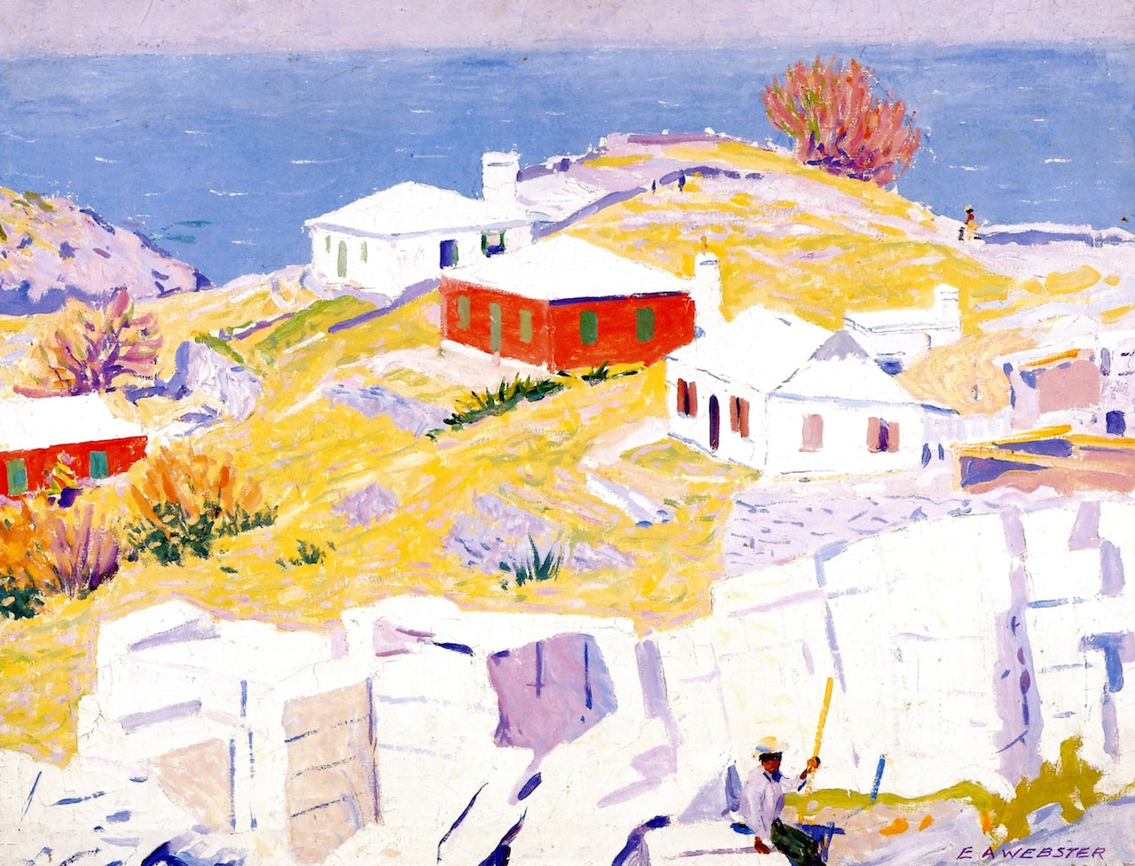 Building Blocks, Bermuda by Edwin Ambrose Webster,A3(16x12")Poster