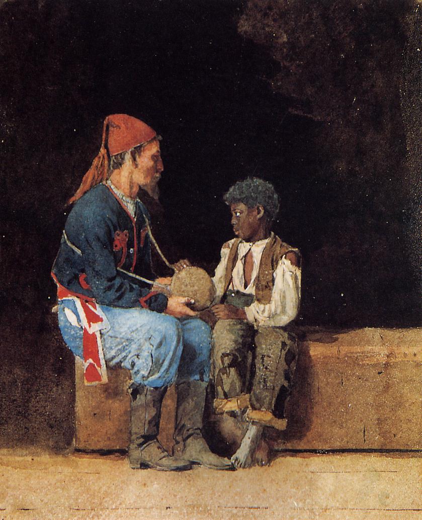 Contraband, vintage artwork by Winslow Homer, 12x8" (A4) Poster