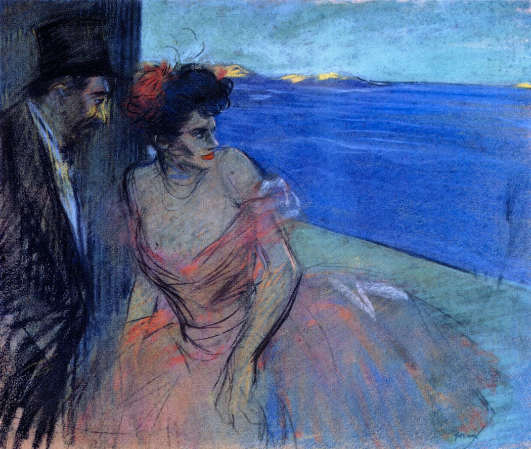 In Front of the Set, vintage artwork by Jean-Louis Forain, 12x8" (A4) Poster