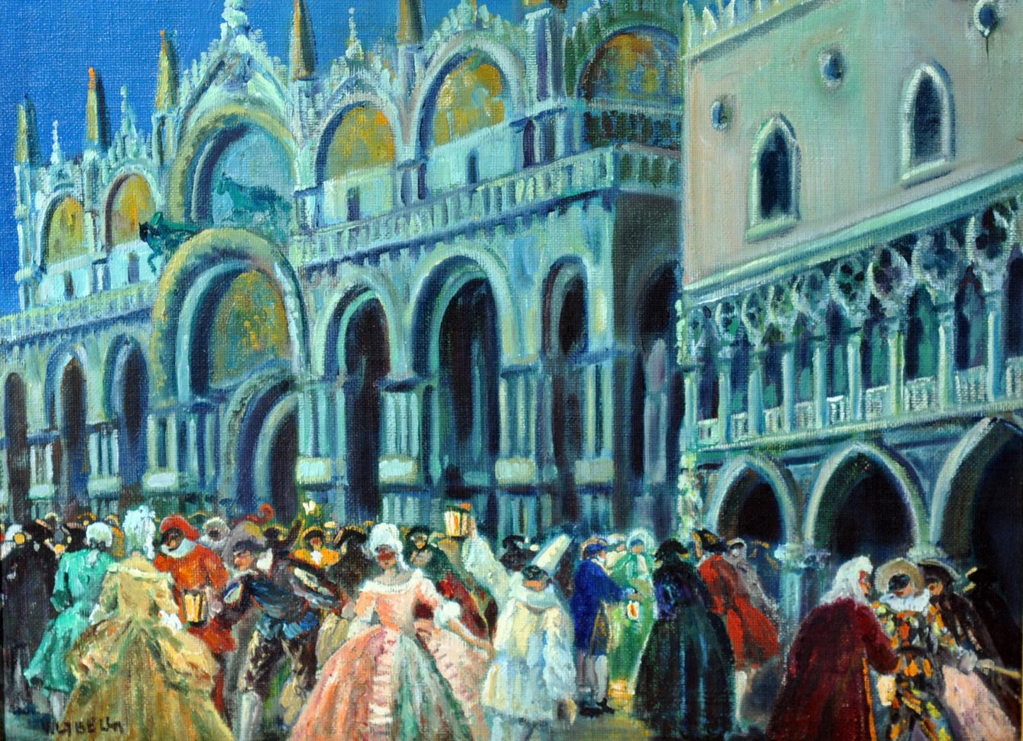 Carnival in Venice by Vincenzo La Bella,16x12(A3) Poster