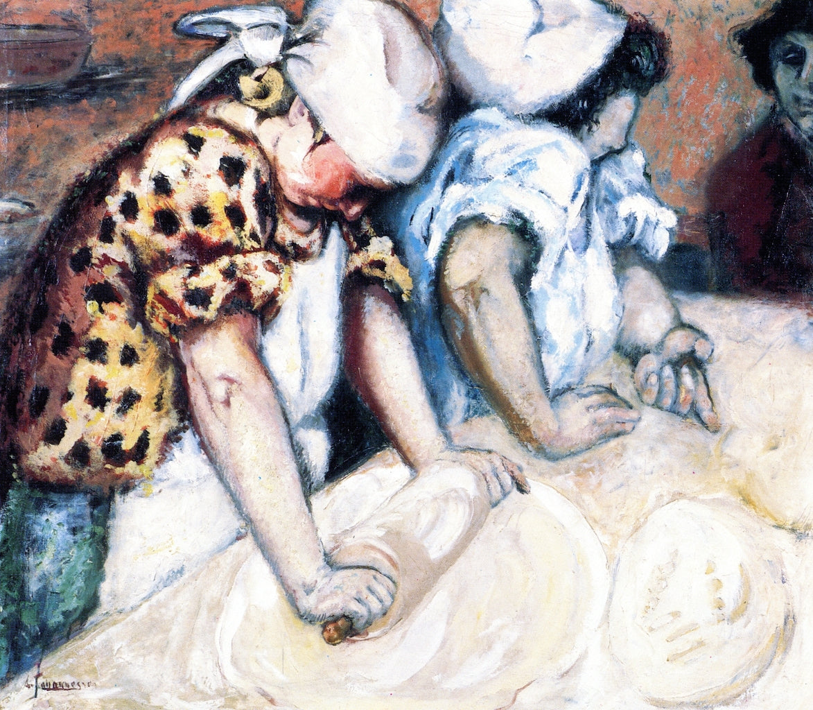 Baking Bread by Aksel Waldemar Johannessen,16x12(A3) Poster