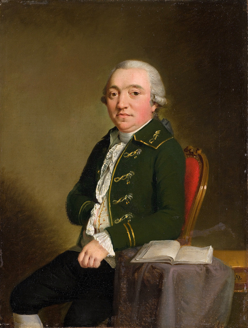 Jacob Alewijn, vintage artwork by Adriaan de Lelie, 12x8" (A4) Poster