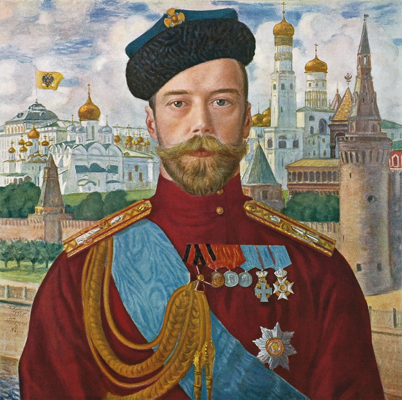 Emperor Nicholas II by Boris Mikhailovich Kustodiev,16x12(A3) Poster