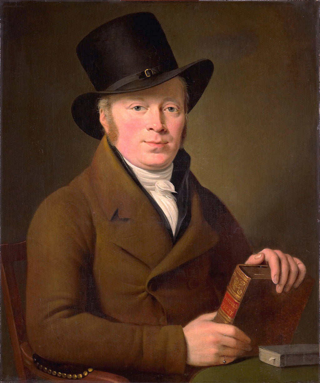 Portrait of the Poet Barend Klijn Barendsz, vintage artwork by Adriaan de Lelie, 12x8" (A4) Poster