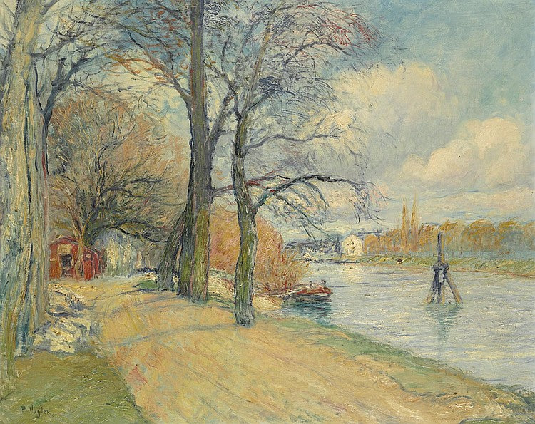 Banks of the Seine by Paul Vogler,A3(16x12")Poster
