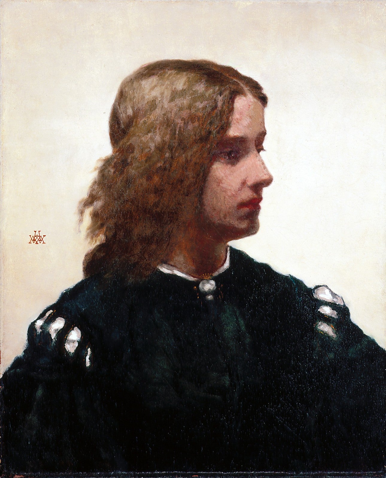 Ideal Head, vintage artwork by William Morris Hunt, 12x8" (A4) Poster