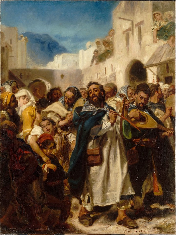 Jewish Festival in Tetuan, vintage artwork by Alfred Dehodencq, A3 (16x12") Poster Print