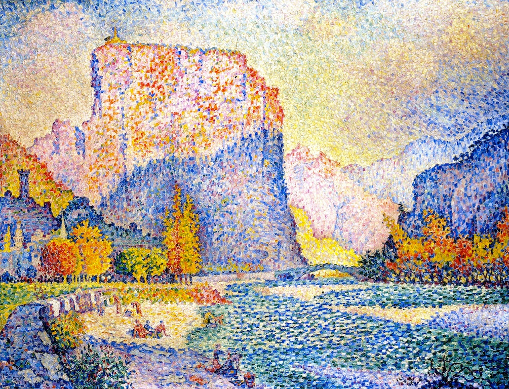 Castellane, vintage artwork by Paul Signac, 12x8" (A4) Poster