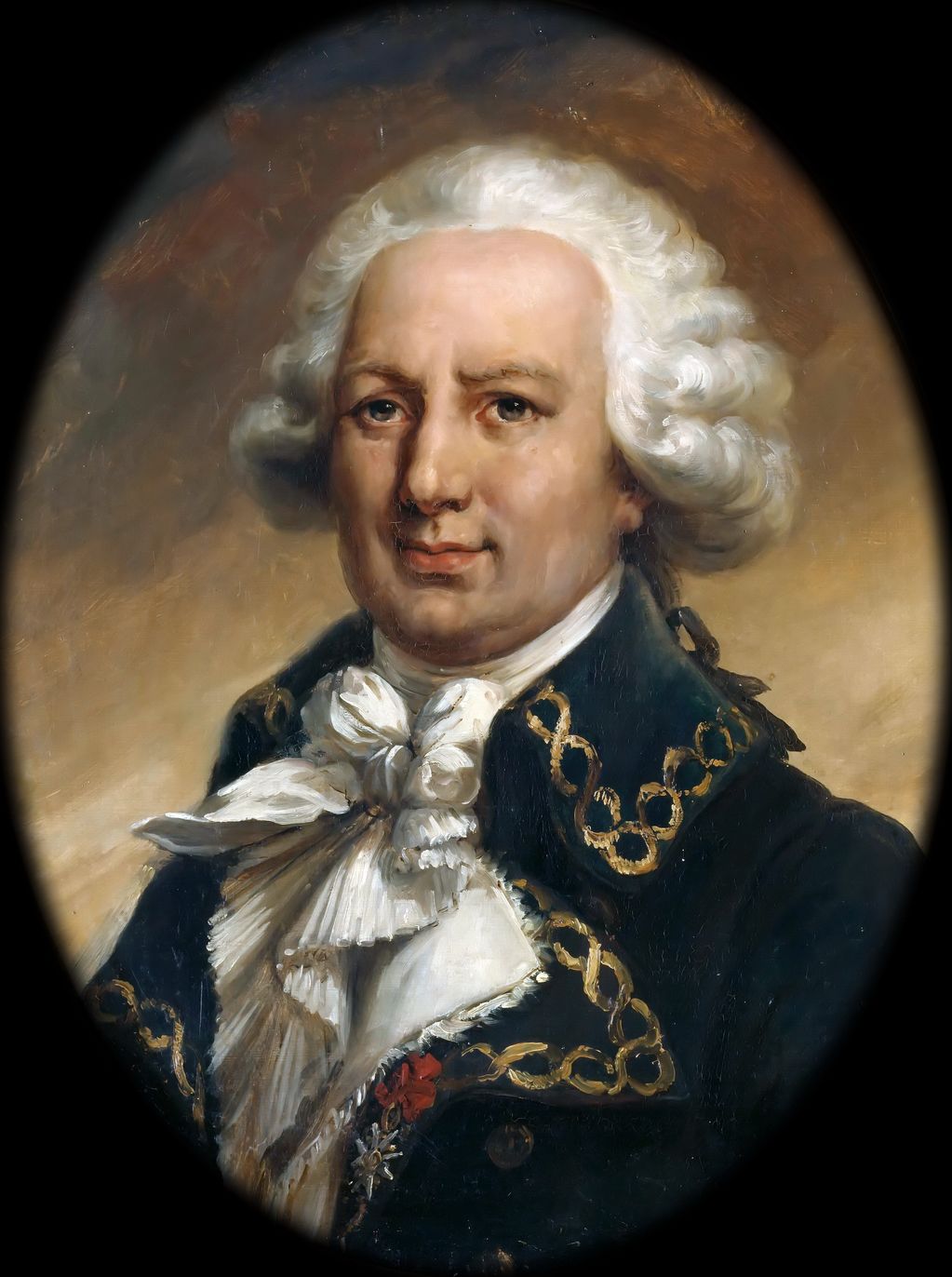 Louis Antoine de Bougainville, vintage artwork by Jean-Pierre Franque, 12x8" (A4) Poster
