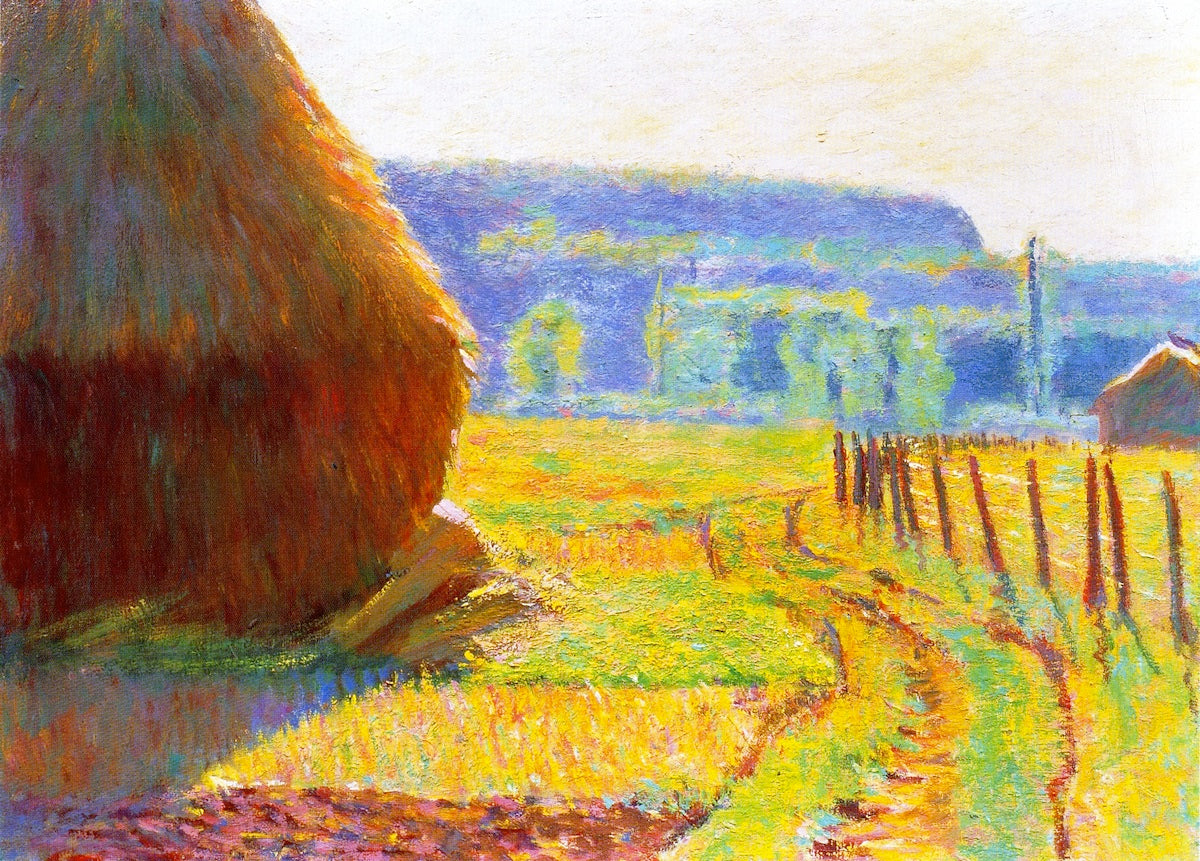 Grainstacks, Giverny by Theodore Earl Butler,A3(16x12")Poster