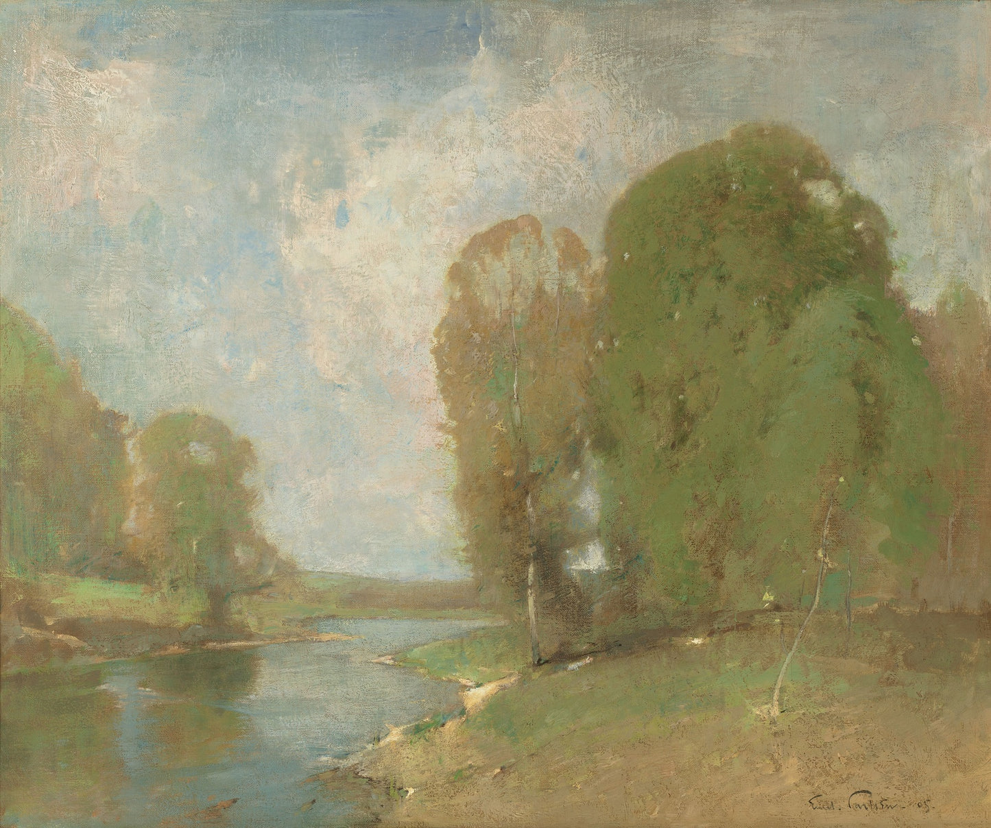 Meadow Brook by Emil (Soren Emil) Carlsen,A3(16x12")Poster